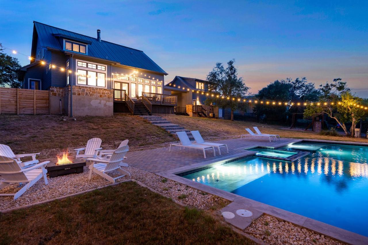 Luxe Retreat Sleeps 23 With Pool Villa Dripping Springs Exterior foto